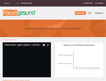 Tablet Screenshot of forumgesund.ch